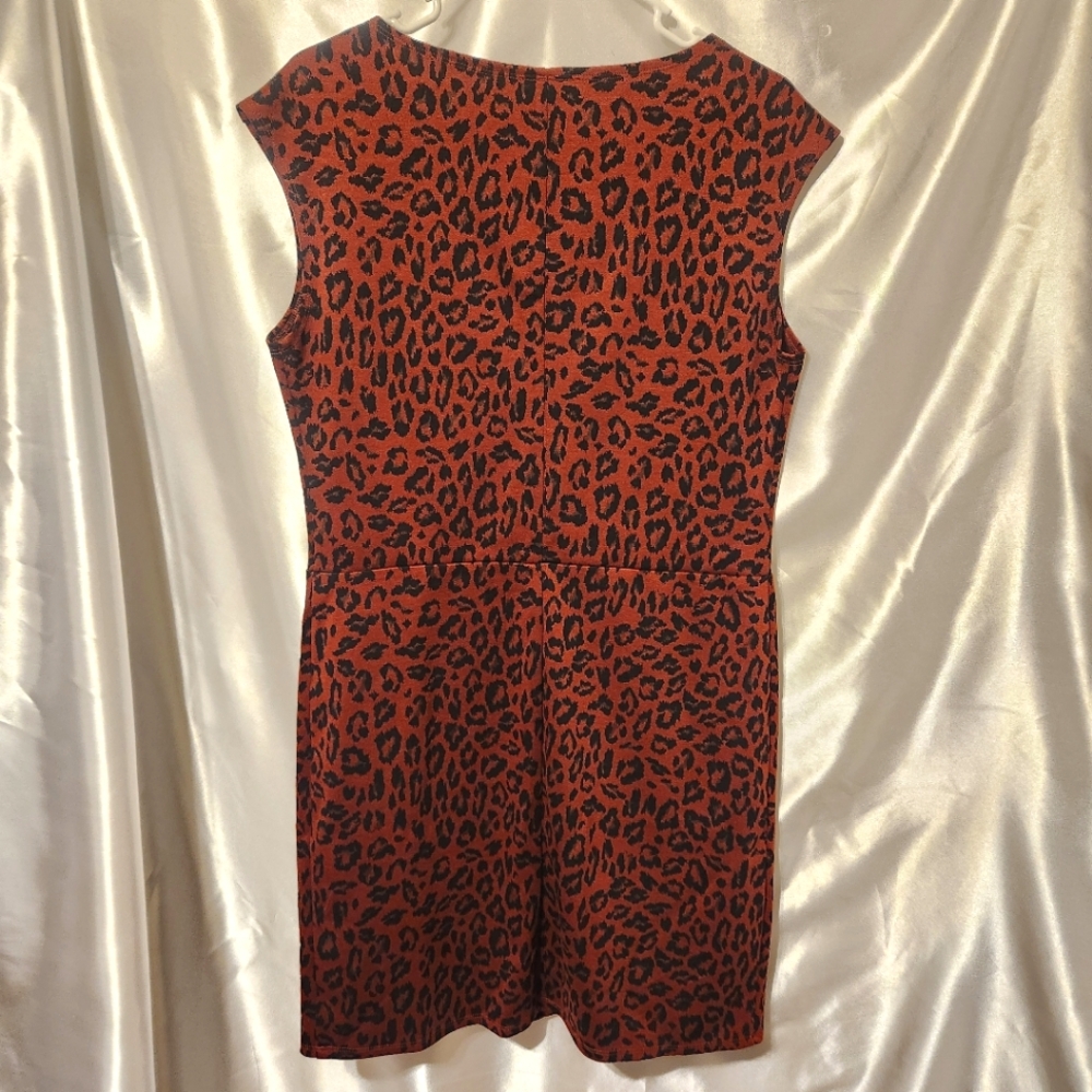 New Nine West Dress | Leopard/Cheetah Print | Sz L - Picture 2 of 4